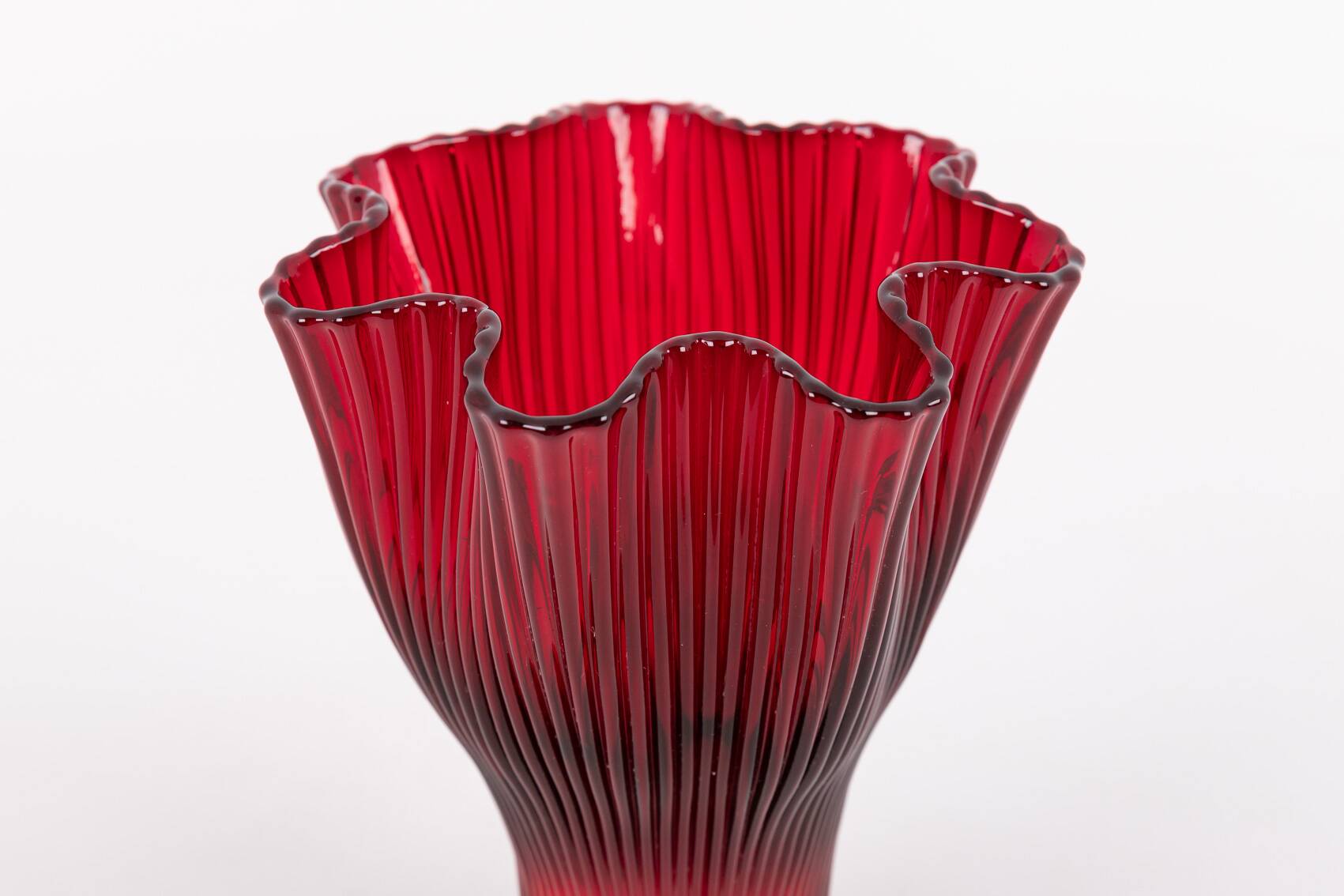 Art glass vase by Monica Bratt for Reijmyre, Sweden 1950’s