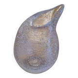 Small bubbled vase in blown glass