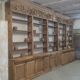 Large natural wood bookcase late nineteenth
