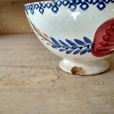 Old bowl, Longwy earthenware