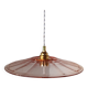 Vintage pink glass pendant light