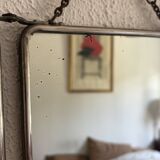 Vintage 1930s triptych barber mirror registered G.B Paris - 28 x 69 cm