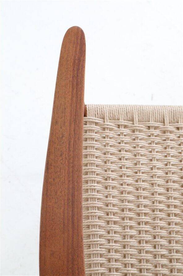 Armchair “#57” by Niels Otto Møller / Teak / Paper cord / Fully restored / 1960s / 1970s / Danish Modern Design