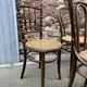 Set of 6 Thonet Fischel restaurant bistro chairs mismatch curved wood