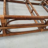 Rattan bamboo bed for one person