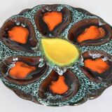 Ceramic oyster service from Vallauris