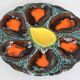 Ceramic oyster service from Vallauris