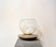 Table lamp in glass and chromed metal Italia Anni '70