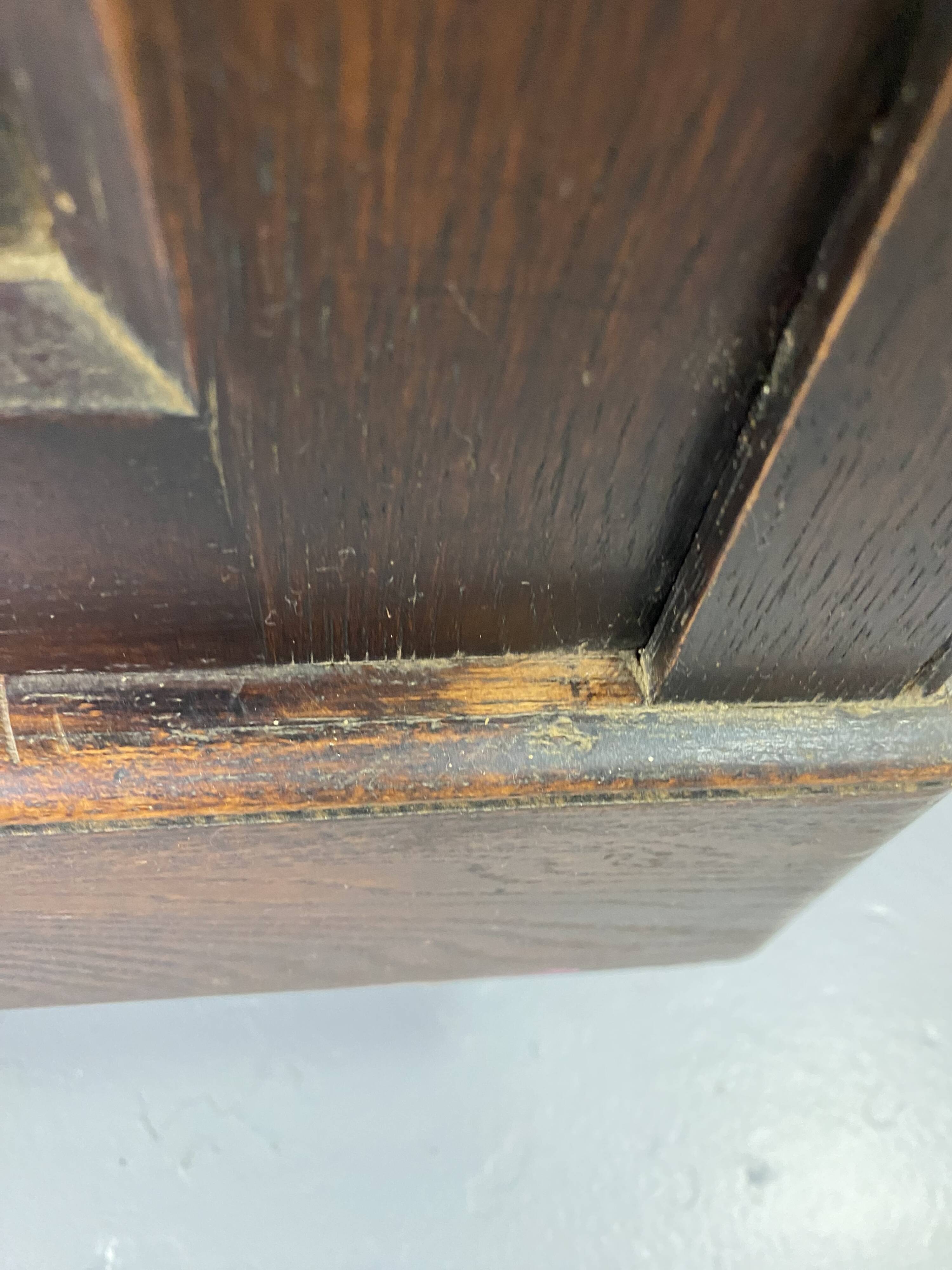 Large vintage wooden bookcase