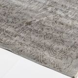 Grey Oushak Floor Wool Rug-2204