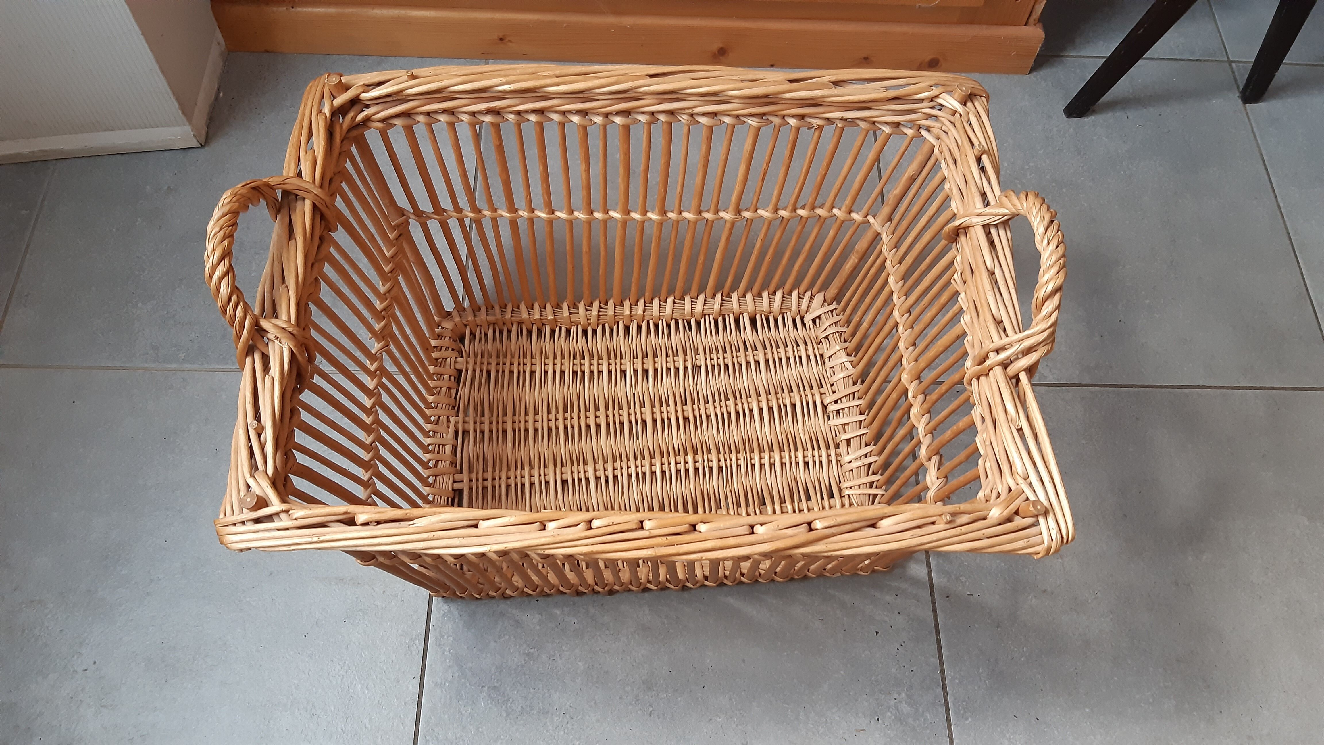 Old rattan basket