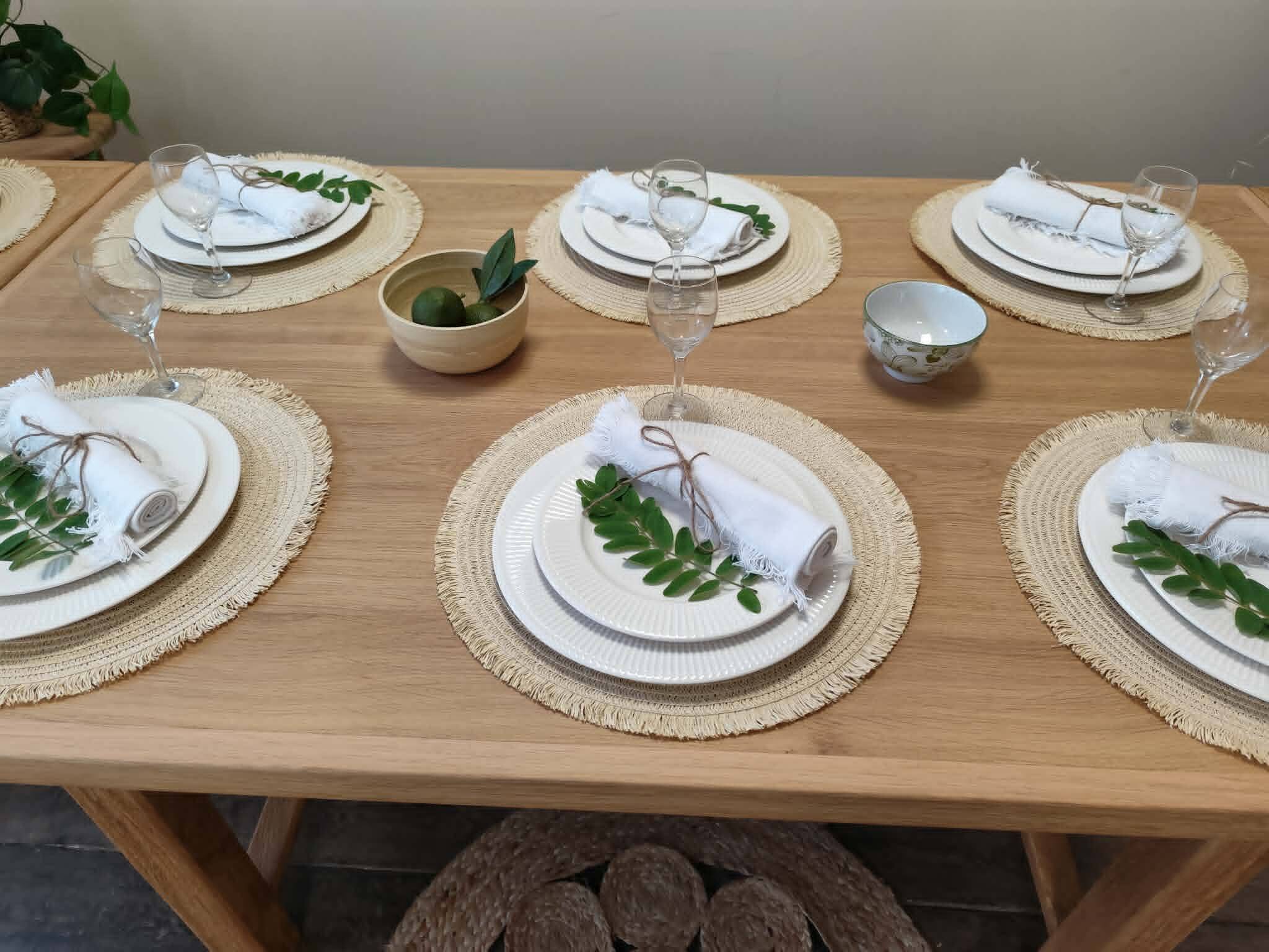 Table en chene massif avec rallonges