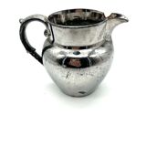 5 cups silver tea and teapot in English faience 19th century