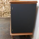 mahogany and black arbus sideboard