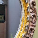 Antique stucco mirror