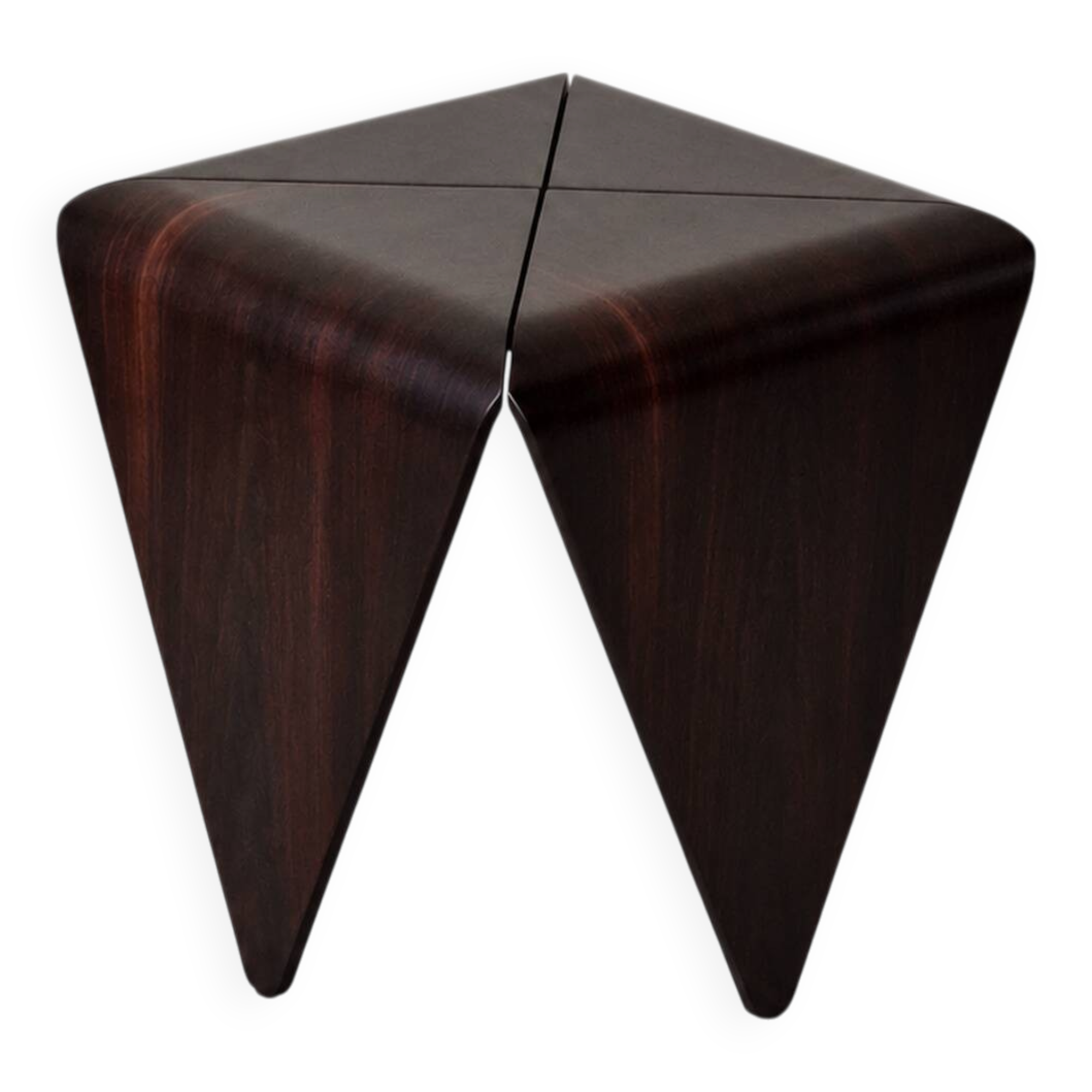 Petalas Side Table Nighstand by Jorge Zalszupin, Rosewood
