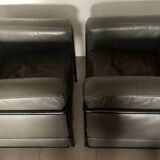 Pair of LC2 Le Corbusier armchairs by Cassina