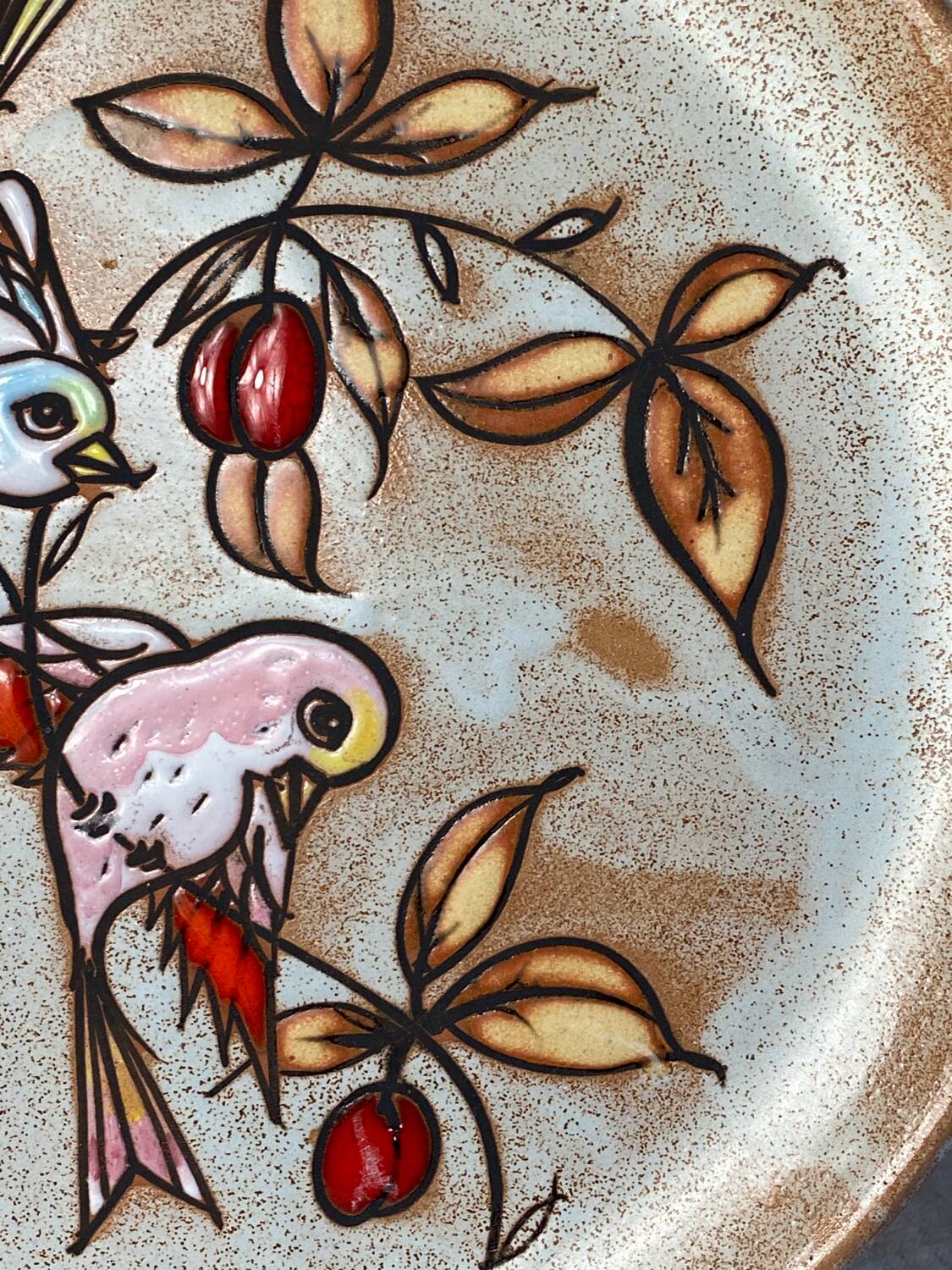 Vallauris ceramic plate