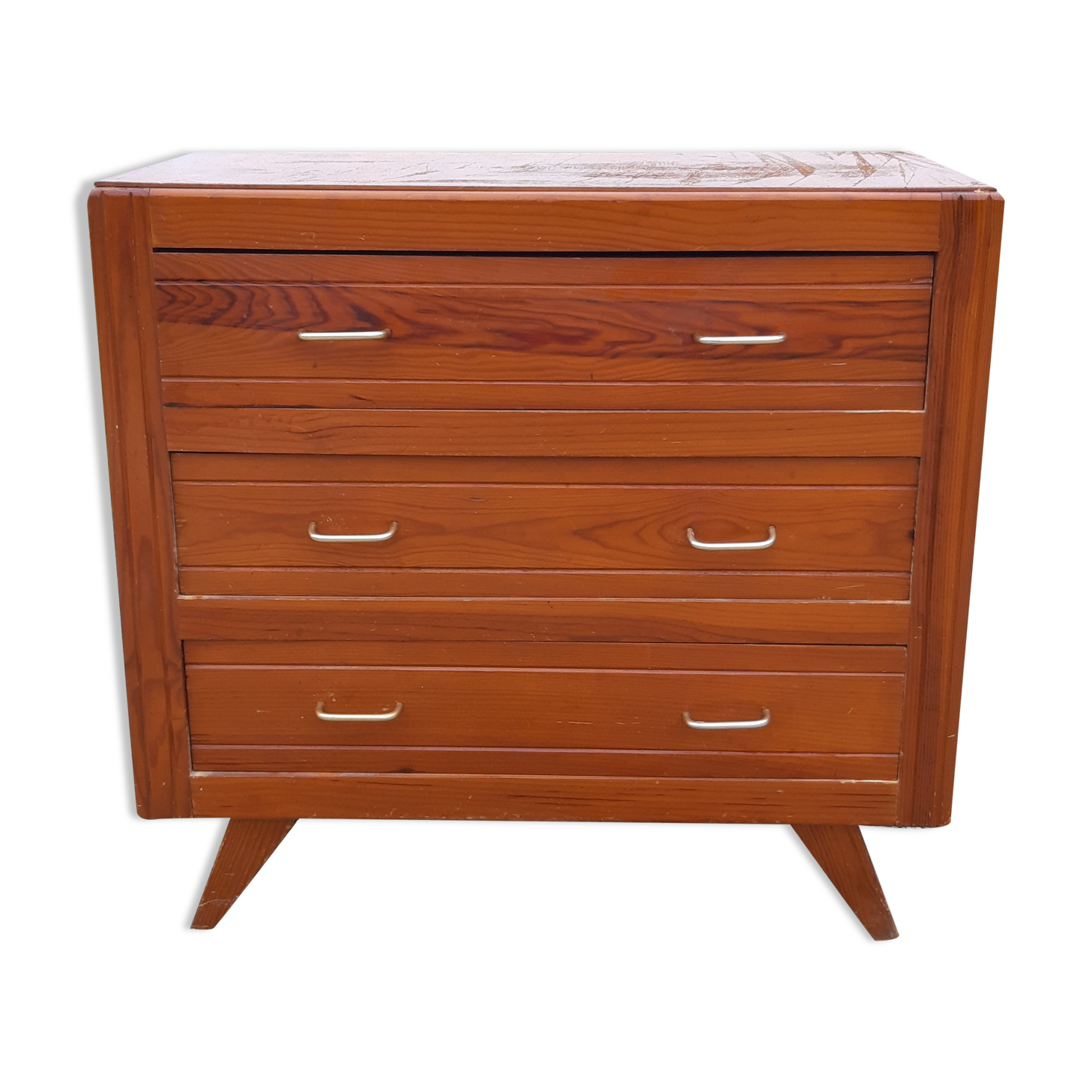 Vintage chest of drawers of the 50s in wood
