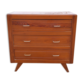 Vintage chest of drawers of the 50s in wood