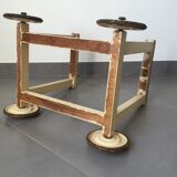 Wicker pram on wheels