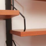 1960s wall unit in teak, Poul Cadovius