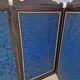Folding screen in black-painted wood, 19th century
