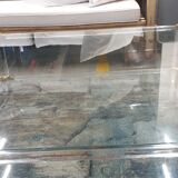 Rectangular glass coffee table, 1970/80