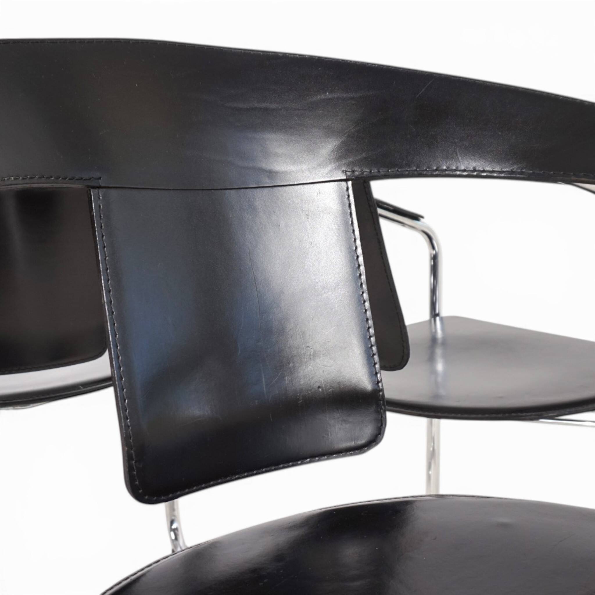 Set of 4 dining chairs by A. Rizzatto for Lo Studio