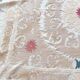 Vintage hand-embroidered tablecloth 128x153 cm