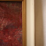 Portrait woman oil on canvas 1970