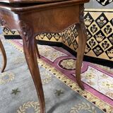Louis XV style game table in walnut