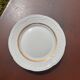 Set of 6 dessert plates in Berry porcelain – White and gold