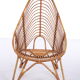 Vintage Dutch design rattan lounge chair Rohe Noordwolde