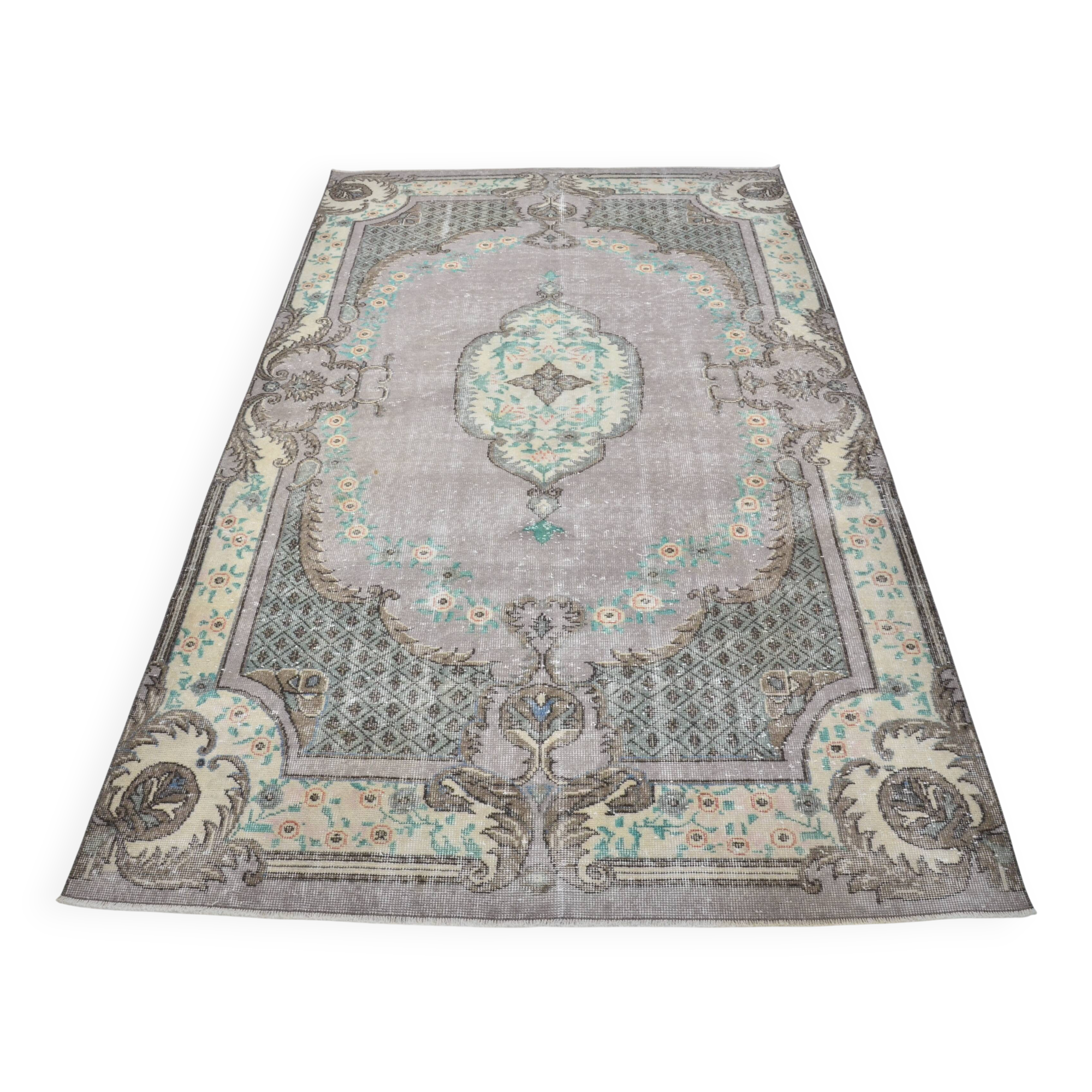 Geometric Tribal Wool Vintage Rug