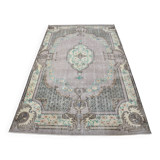 Geometric Tribal Wool Vintage Rug