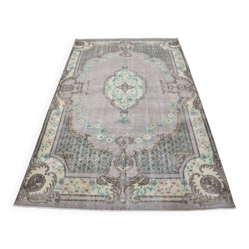 Tapis vintage en laine à motifs géométriques et tribaux