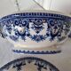 Antique earthenware tureen by Émile Tessier (1887-1971), Malicorne, France
