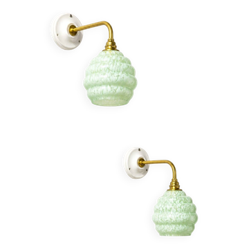 Vintage Clichy Wall Sconces Pair