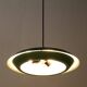 Rare big Lyfa Space Age pendant lamp / Mid-century Danish modern design / 1960s / 1970s / green