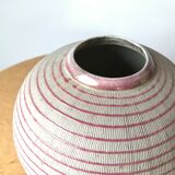 Glazed terracotta vase.