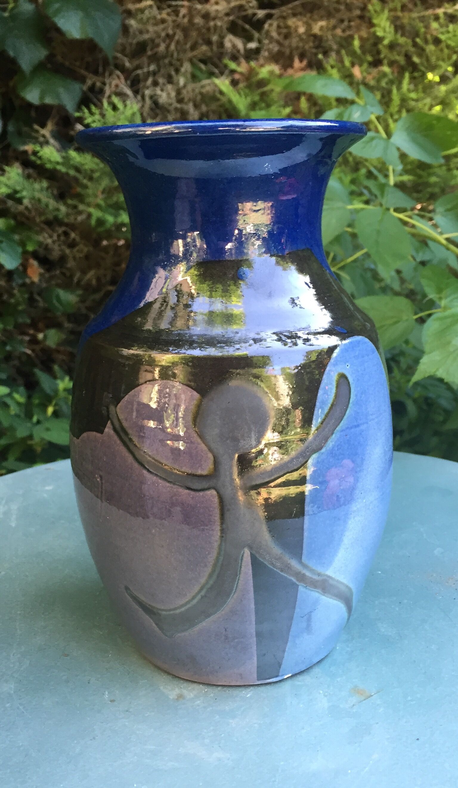 Ceramic vase signed Buxo