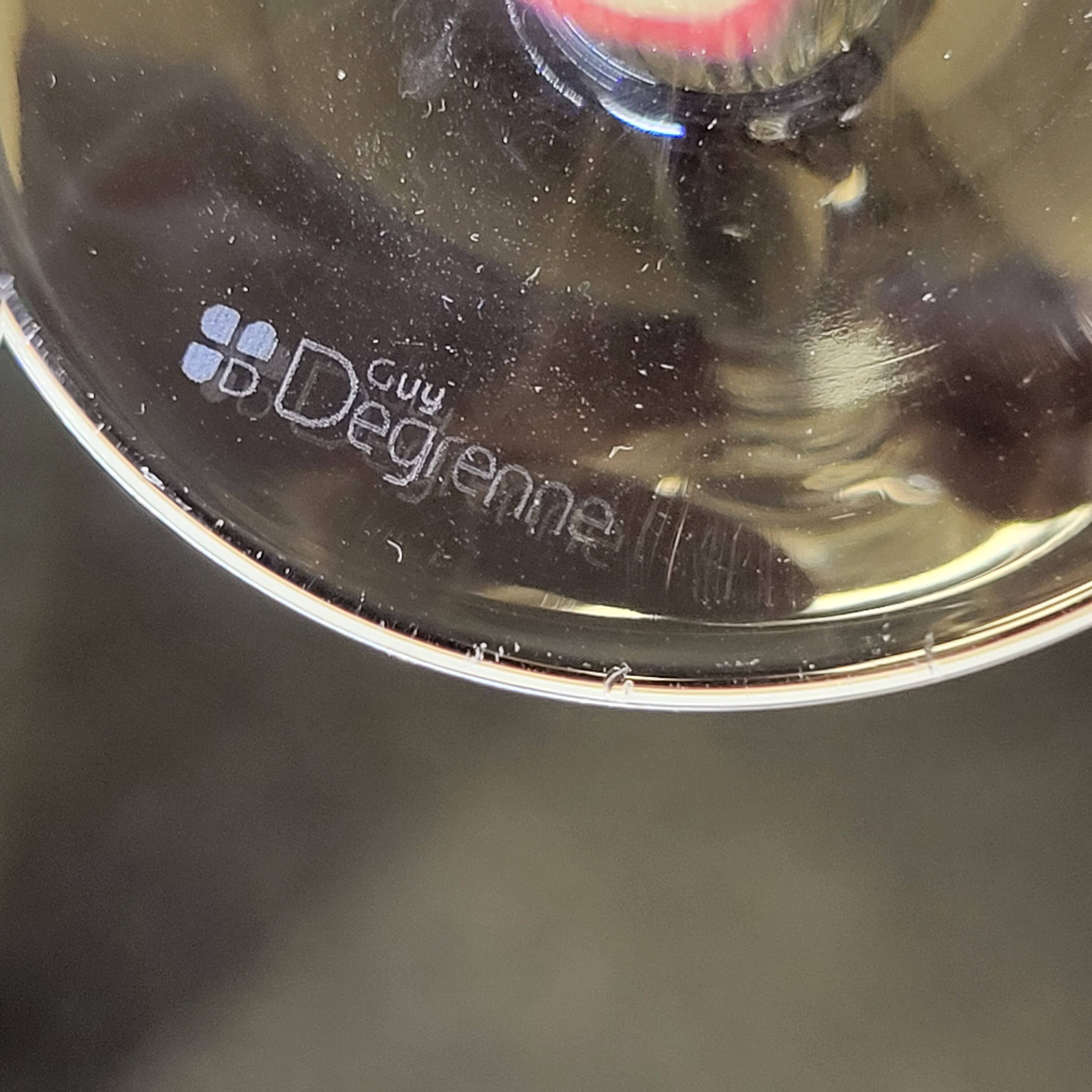 5 Guy Degrenne Crystal Champagne Flutes