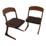 Pair of Baumann Kangaroo chairs