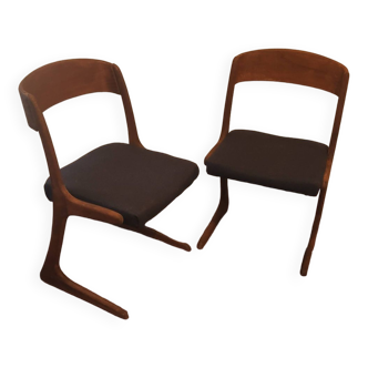 Pair of Baumann Kangaroo chairs
