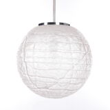 Large Glass Globe Hanging Lamp by Doria Leuchten, 1970s