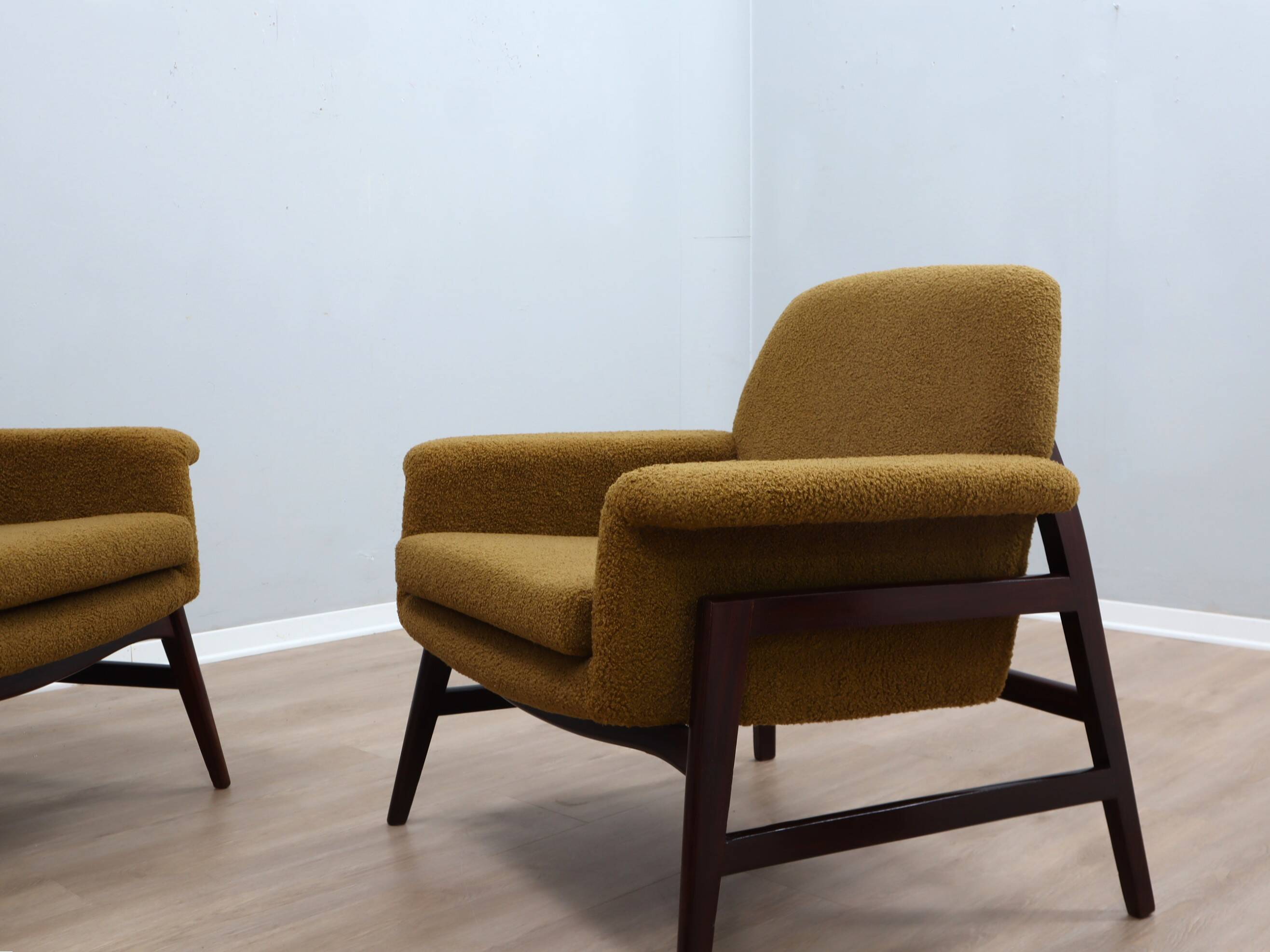 Mid century armchairs Gianfranco Frattini style 1950s