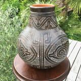 Handmade earthen vase