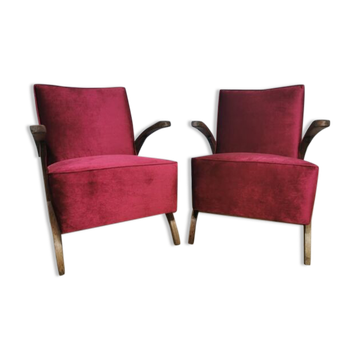 Fauteuils art déco par Jindrich Halabala