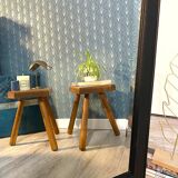 Pair of tripod stools